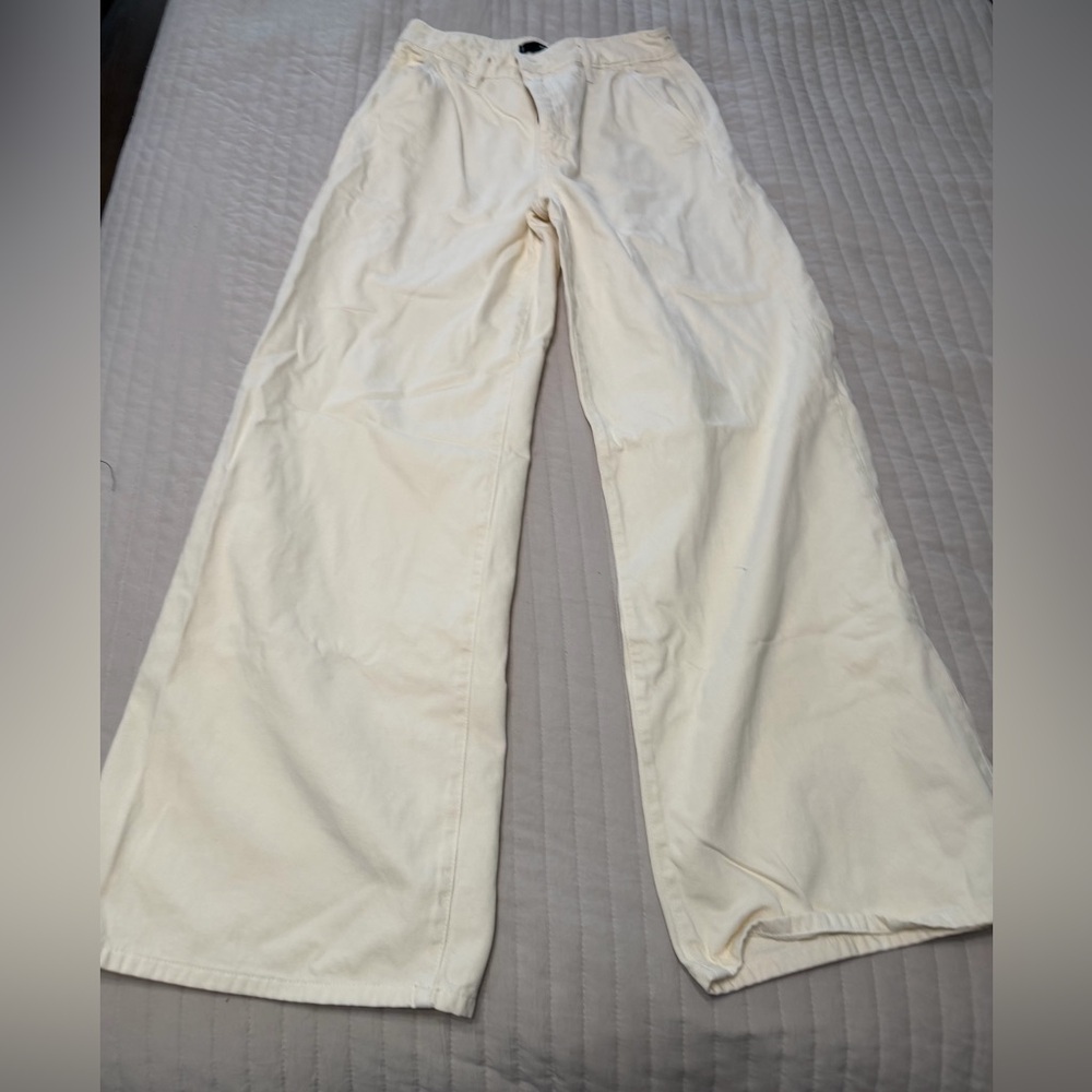 Mango Off-White Trousers Size 6